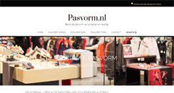 Desktop Screenshot of pasvorm.nl